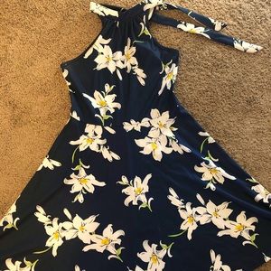 Navy Floral Sundress